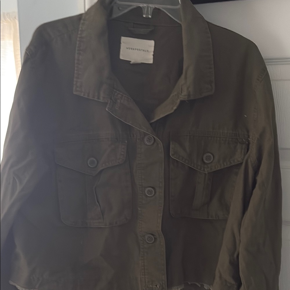Universal Thread Dark Olive Utility Jacket - image 1